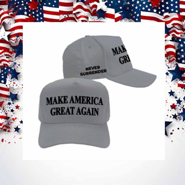 Black Gray MAGA 2024 Hat