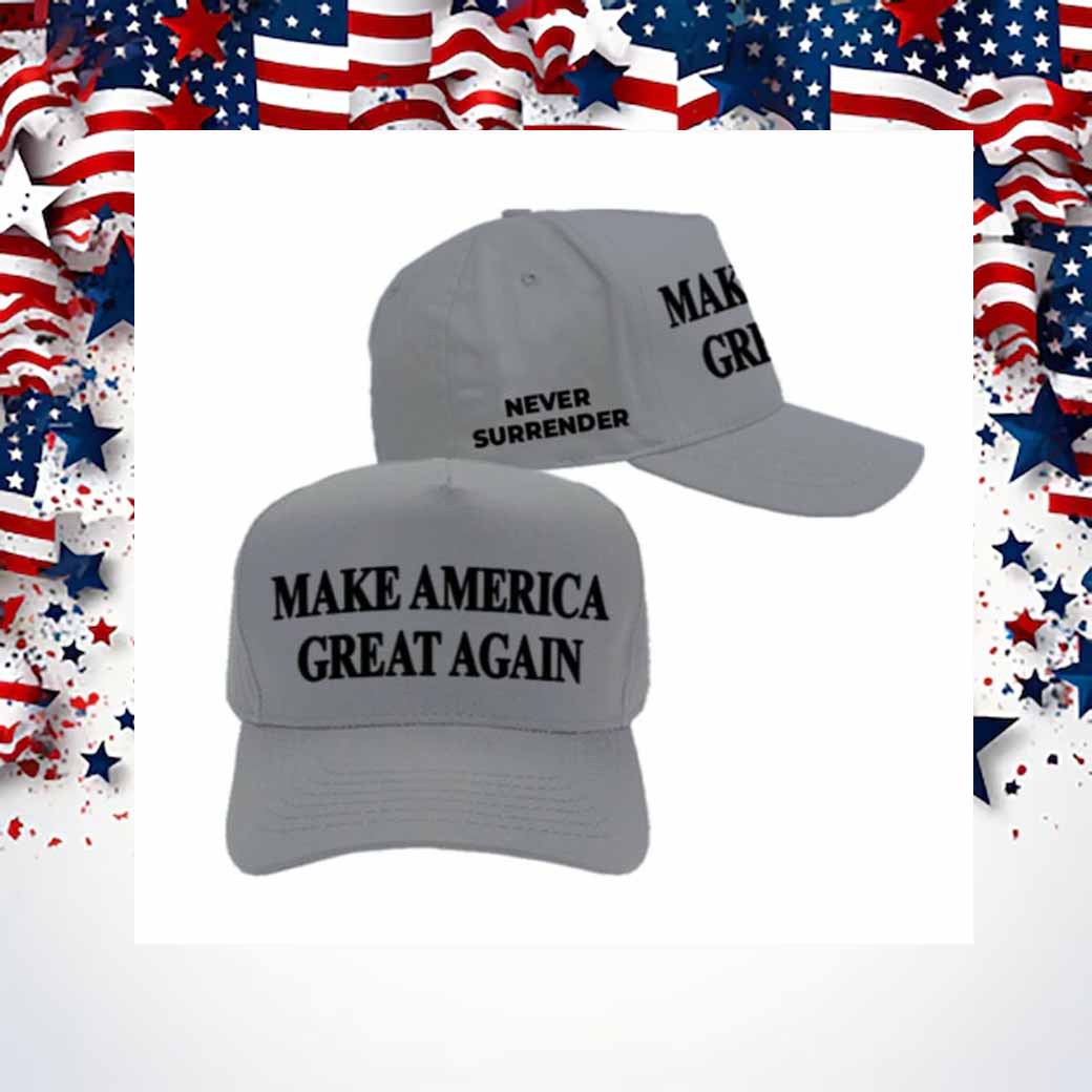 Black Gray MAGA 2024 Hat
