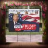 Cats for Trump 2024 Yard Sign