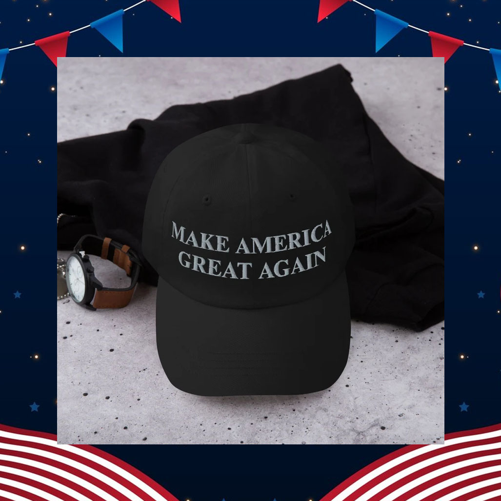 Dark MAGA Hat Make America Great Again 45 47 Gift for Him Gift for Her