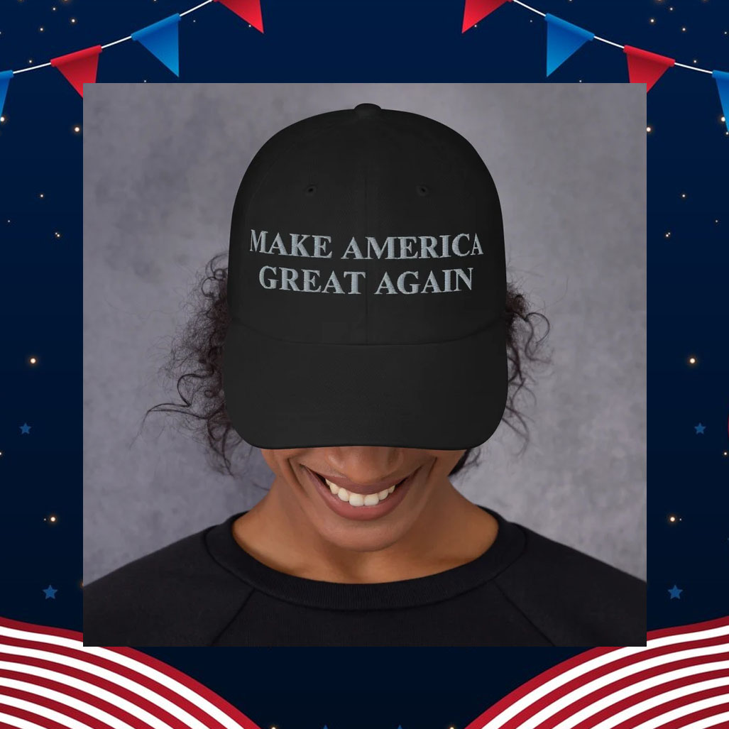 Dark MAGA Hat Make America Great Again 45 47 Gift for Him Gift for Her