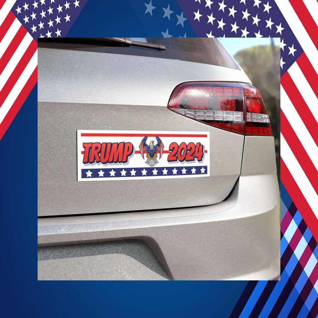 Donald Trump 2024 Bumper Car Magnet