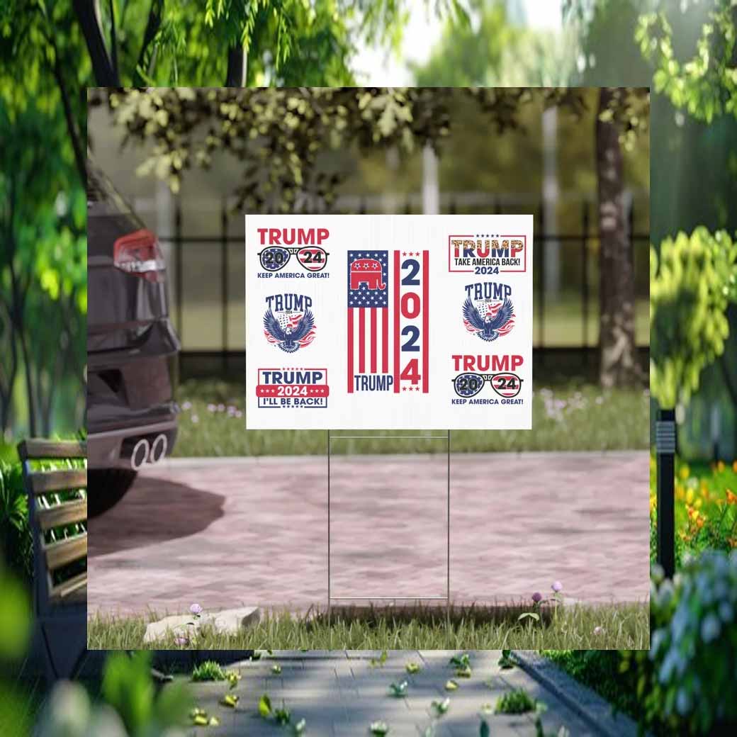 Donald Trump 2024 Slogans Yard Sign