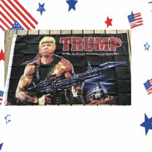 Donald Trump Make America Great Again Rambo Flag 2024 President Election Patriotic