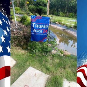 Donald Trump Vance 2024 MAGA House Garden Flag