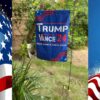 Donald Trump Vance 2024 MAGA House Garden Flag