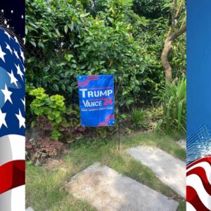 Donald Trump Vance 2024 MAGA House Garden Flag