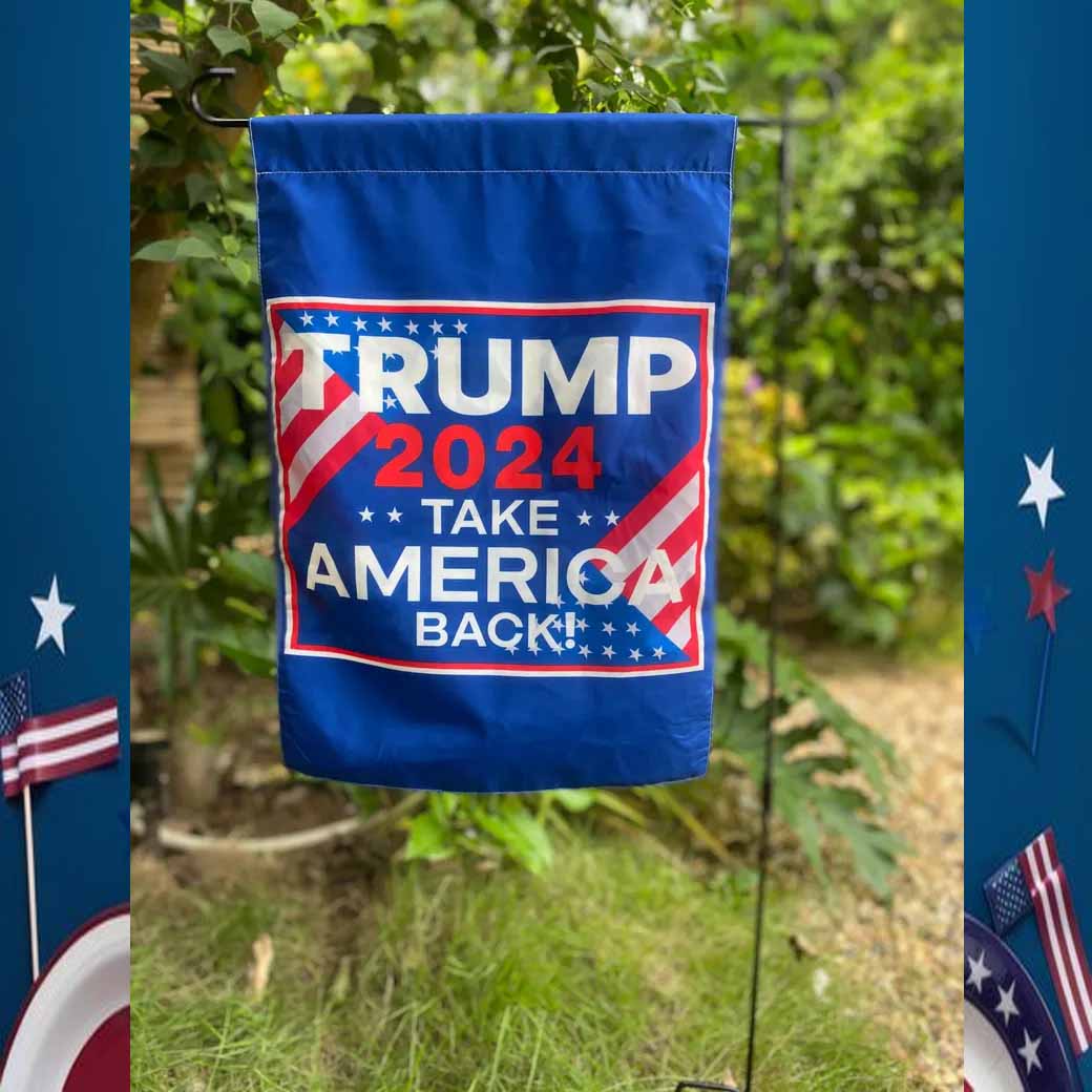 Donald Trump Vance 2024 MAGA House Garden Flag