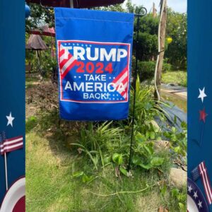 Donald Trump Vance 2024 MAGA House Garden Flag