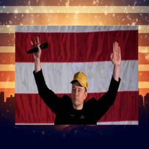 Elon Musk 24' Vote Donald Trump Make America Great Again Gold Hat