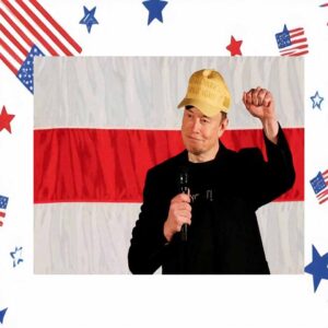 Elon Musk Vote Donald Trump Make America Great Again 2024 Gold Hat