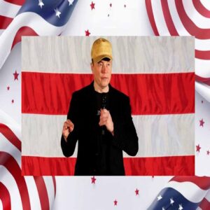 Elon Musk Vote Donald Trump President Make America Great Again 2024 Gold Hat