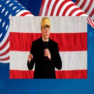 Elon Musk Vote Donald Trump President Make America Great Again 2024 Gold Hat