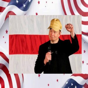 Elon Musk Vote Donald Trump President Make America Great Again 2024 Gold Hat