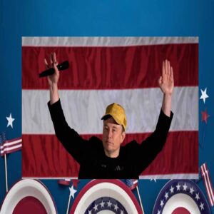 Elon Musk Vote Donald Trump President Make America Great Again '24 Gold Hat