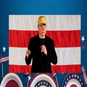 Elon Musk Vote Donald Trump President Make America Great Again '24 Gold Hat