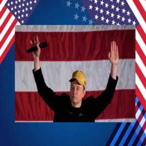 Elon Musk Vote President Donald Trump Make America Great Again 2024 Gold Hat