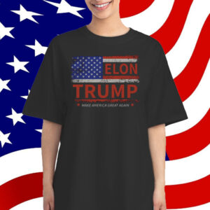 Elon Trump Make America Great Again Rally T-Shirt