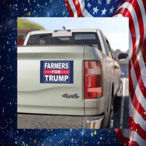 Farmers For Trump Vance 2024 Car Magnet