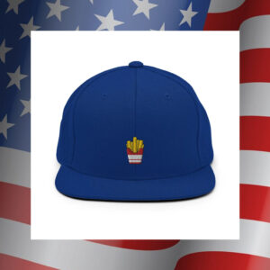 French Fries Embroidered Snapback Hat
