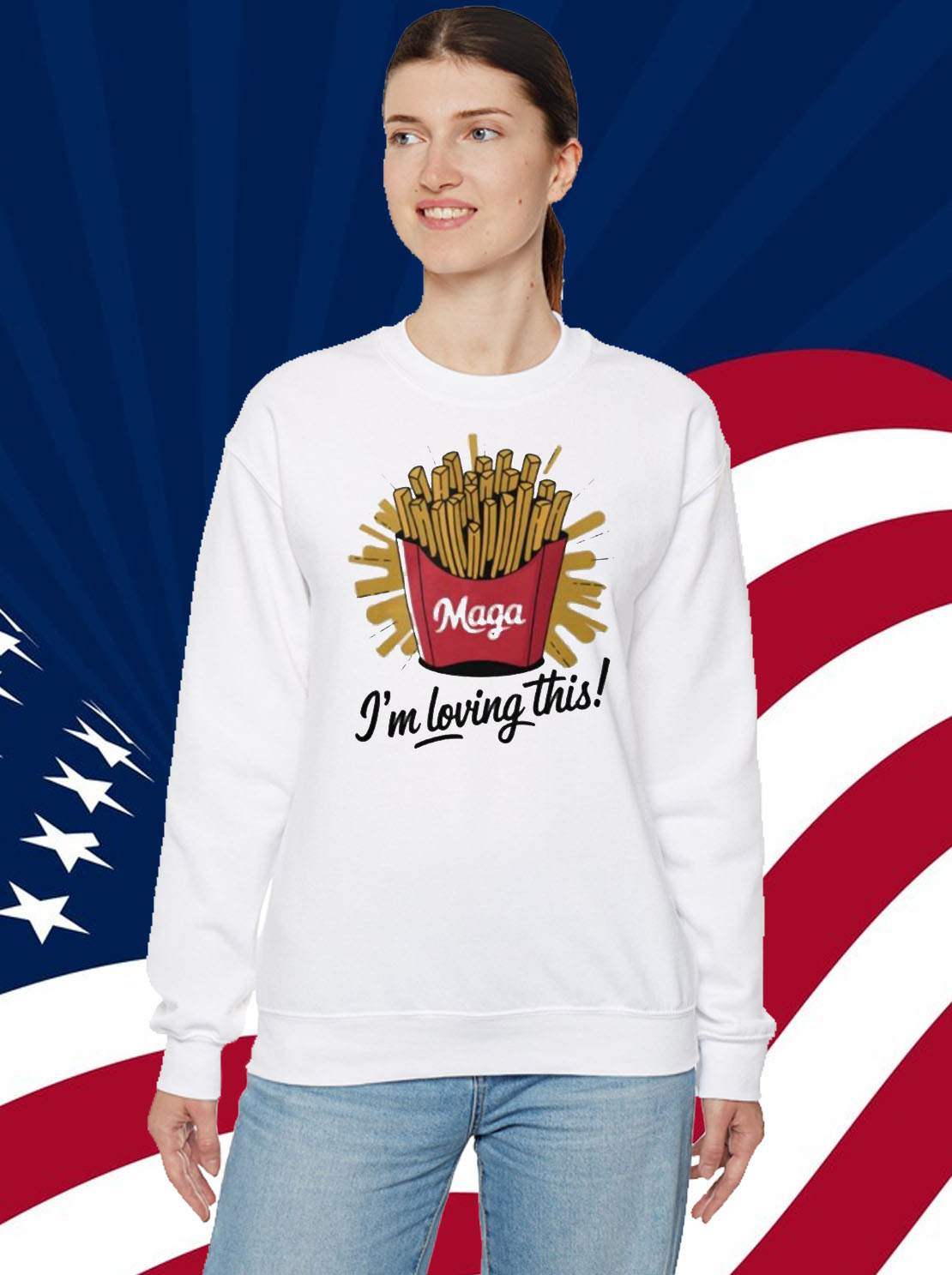 French Fries MAGA Trump 2024 T-Shirt