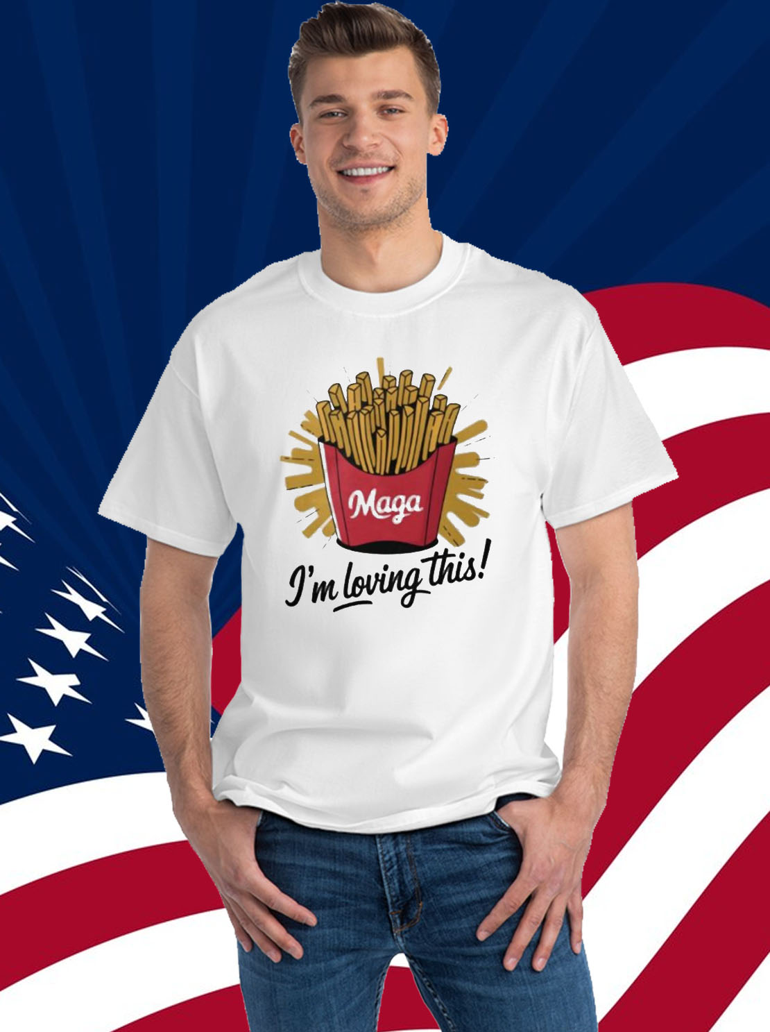 French Fries MAGA Trump 2024 T-Shirt
