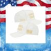 Gold White MAGA 2024 Hat