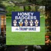 Honey Badgers For Trump Vance Lawn Yard Sign