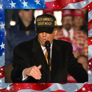 Hot Trump black gold MAGA Hat