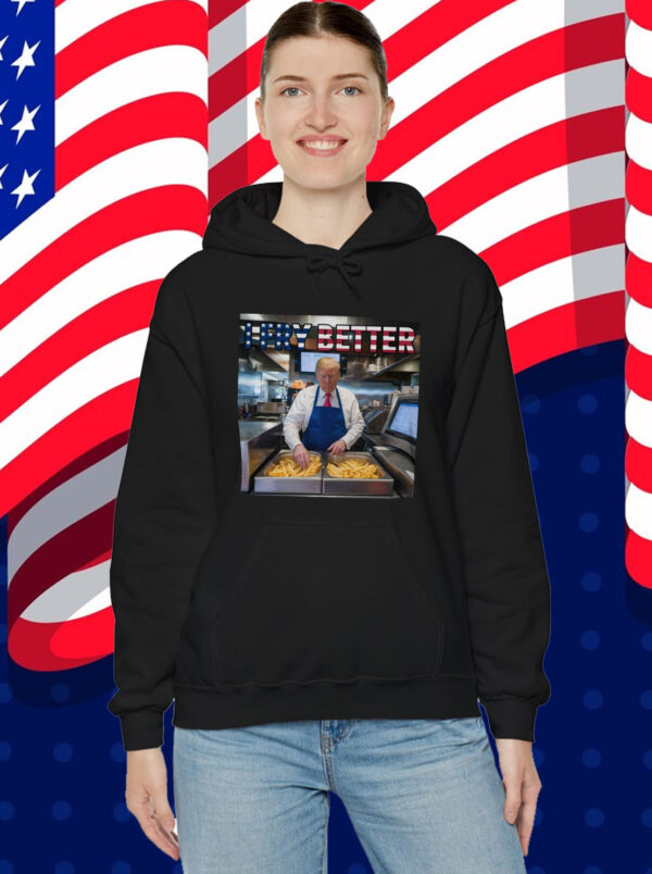 I Fry Better Funny Trump Shirt, USA Flag Trump Fries Shirt