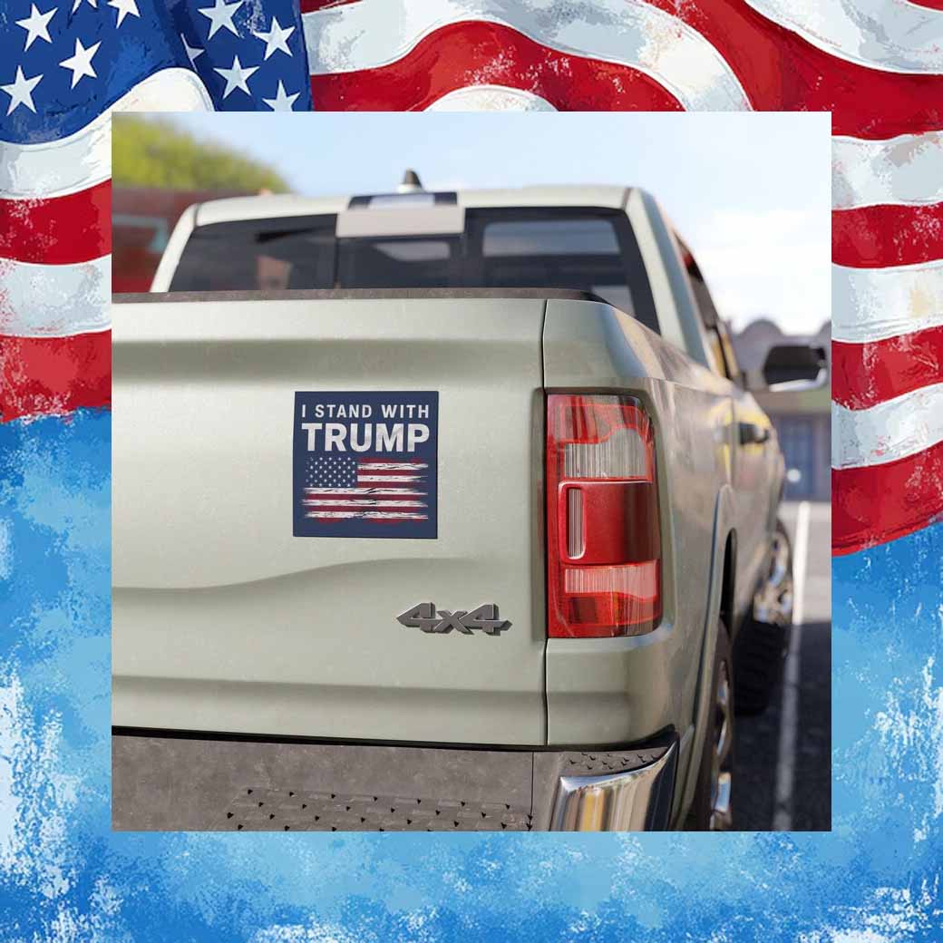 I Stand With Trump 2024 Car Magnet