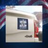 I'm Voting For The Outlaw Not The kid Sniffer, Vote For The Donald Trump Car Magnet