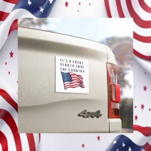 It's A Great Year To Save The Country Trump Vance Car Magnet