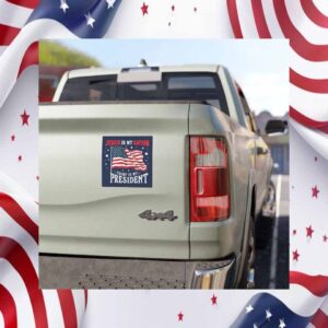 Jesus Is My Savior Trump Is My Presidental 2024 Car Magnet