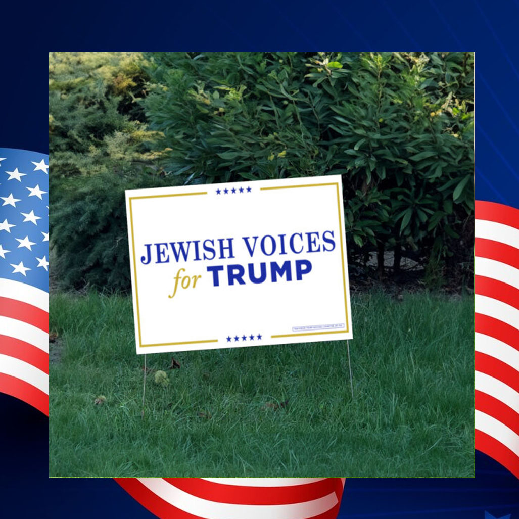 Jewish Voices for Trump Yard Sign