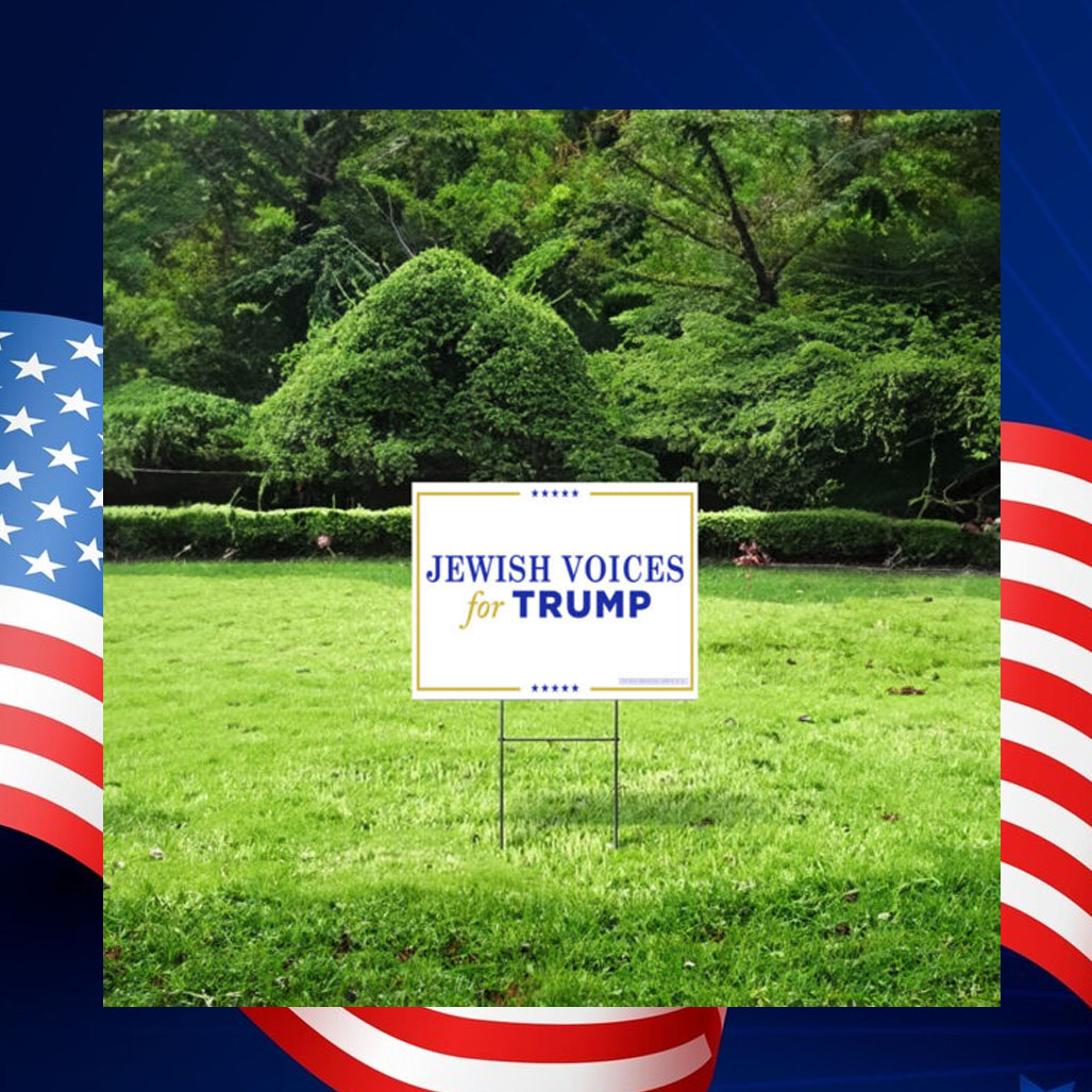 Jewish Voices for Trump Yard Sign