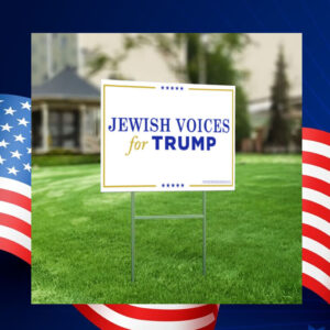 Jewish Voices for Trump Yard Sign