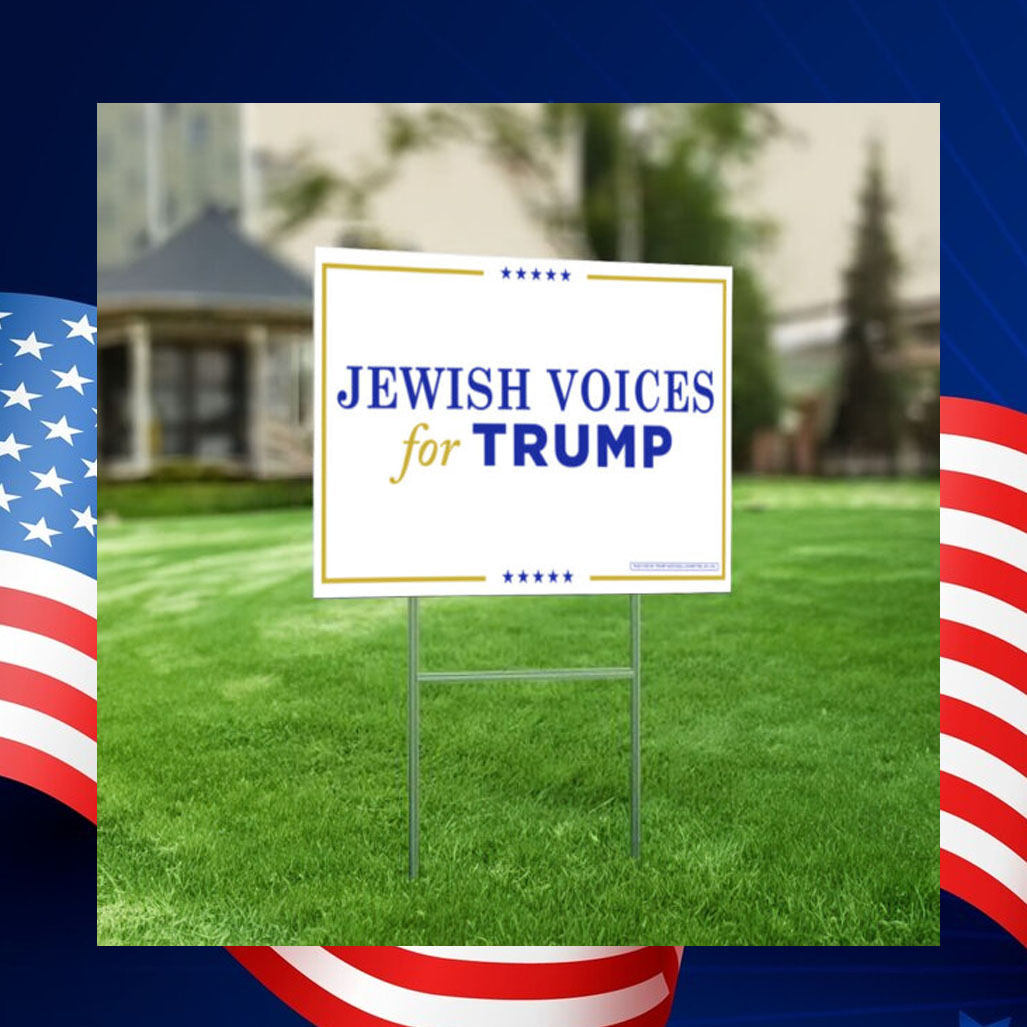 Jewish Voices for Trump Yard Sign