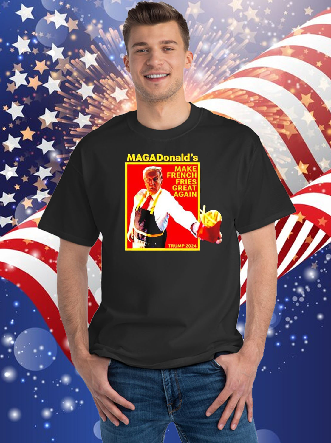 MCDonald’s Make French Fries Great Again cake Official T Shirt