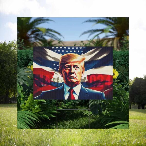 Maga Trump Vance 2024 Plastic Yard Sign
