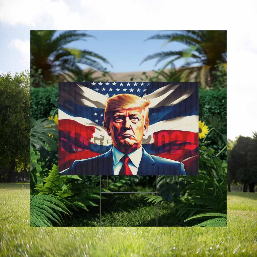 Maga Trump Vance 2024 Plastic Yard Sign