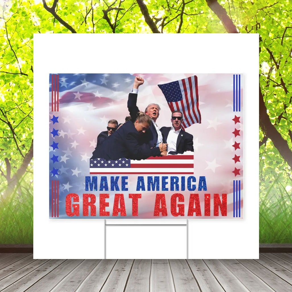 Make America Great Again Yard Sign, Trump Vance Kennedy Sign, Election 2024, Political Lawn Sign, Patriotic, Vote For Republicans, President