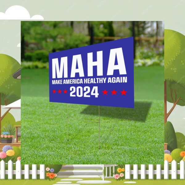 Make America Healthy Again Yard Sign 2024 , Vance Trump Kennedy Sign