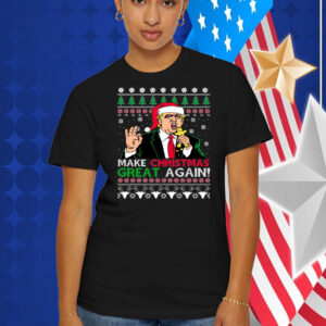 Make Christmas Great Again Funny Trump Ugly Christmas Shirt