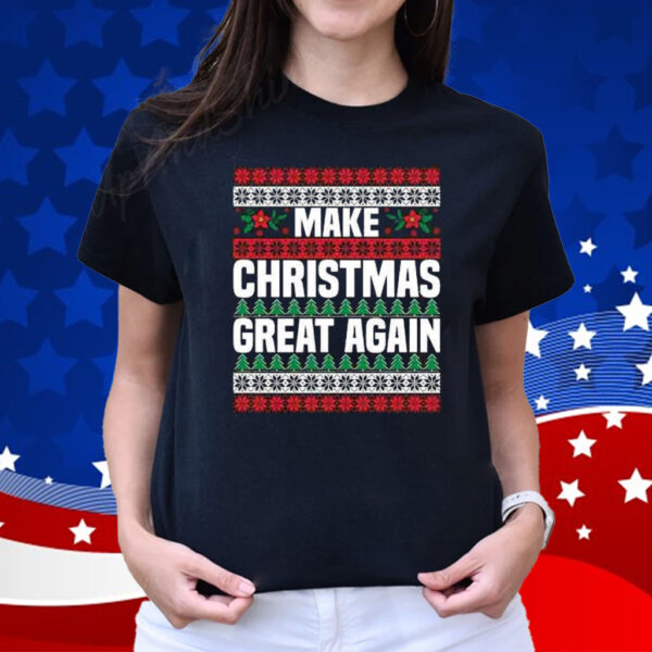 Make Christmas Great Again Sweatshirt, Funny Xmas Hoodie
