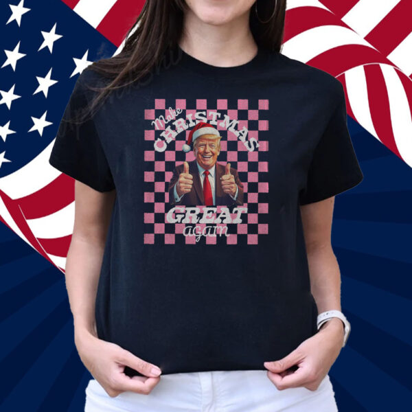 Make Christmas Great Again T-Shirt For Her, Trump Christmas Shirt