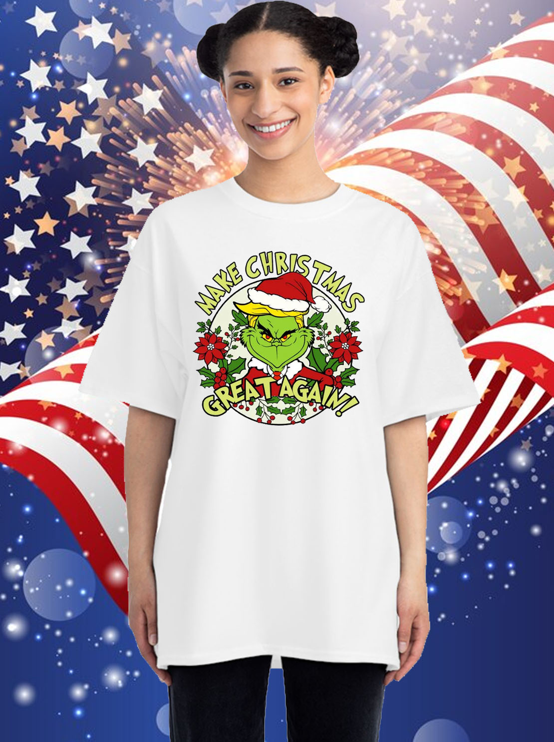 Make Christmas Great Again Trump Grinch Christmas Trump 2024 Shirt