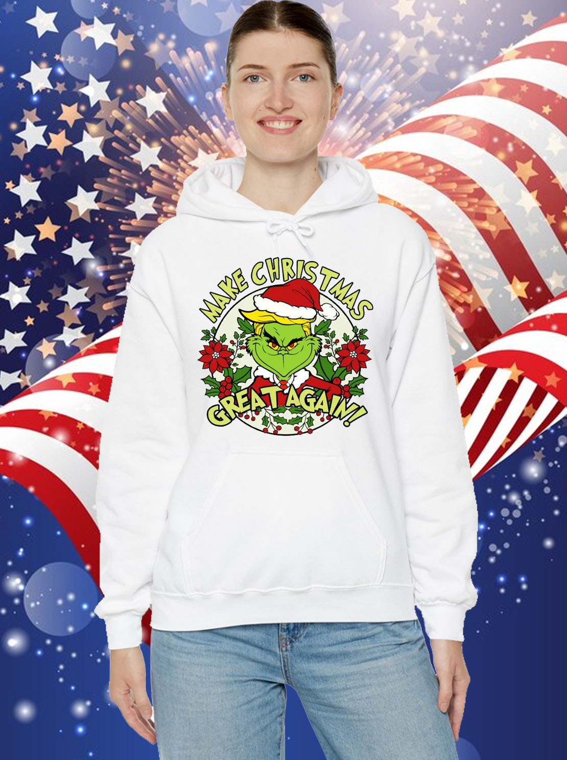 Make Christmas Great Again Trump Grinch Christmas Trump 2024 Shirt
