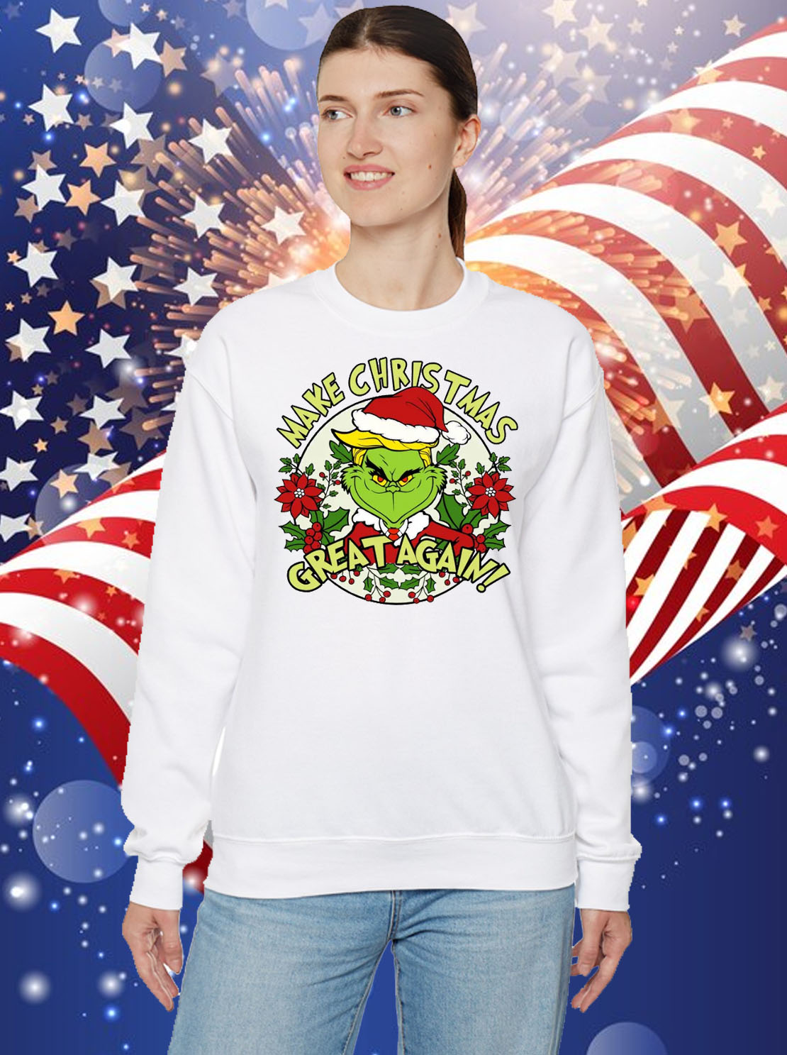 Make Christmas Great Again Trump Grinch Christmas Trump 2024 Shirt