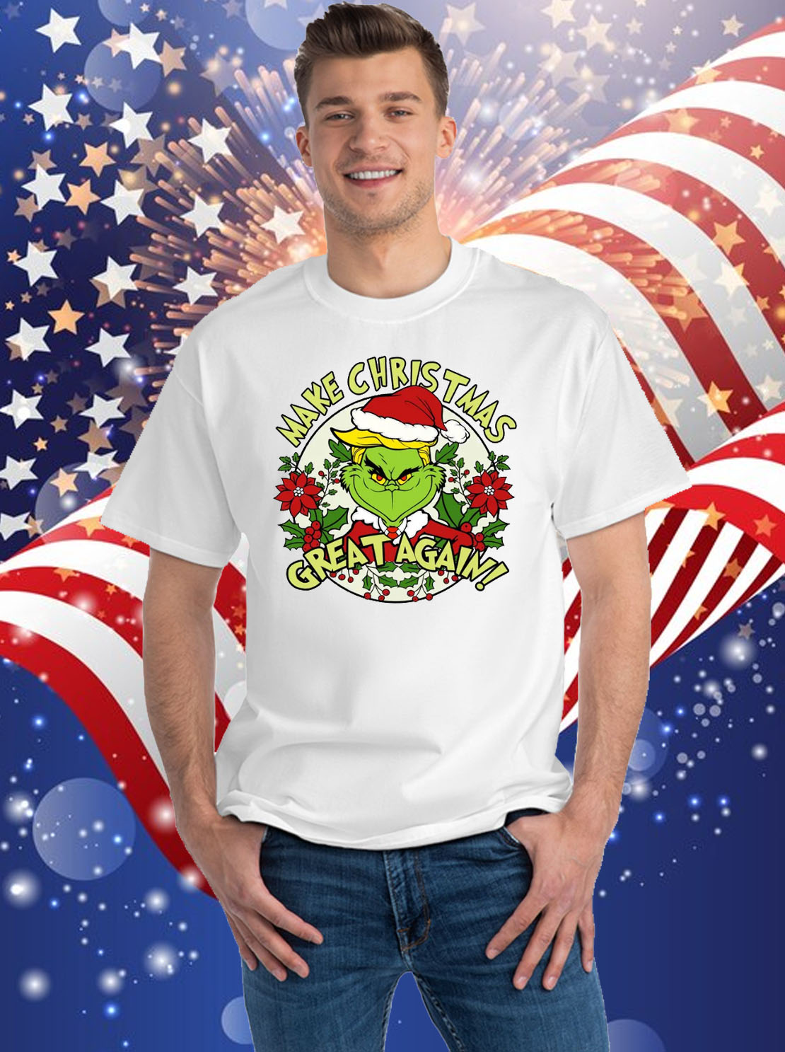 Make Christmas Great Again Trump Grinch Christmas Trump 2024 Shirt